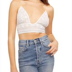 Free People Elsie Embroidered Bralett